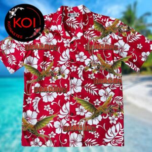 How to Train Your Dragon Barf And Belch Hideous Zippleback Hibicus Red Hawaiian Shirt