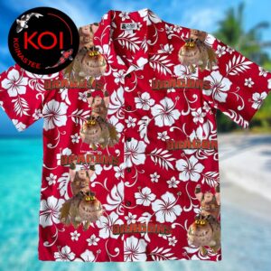 How to Train Your Dragon Fishlegs And Meatlug Hibicus Summer Vibes Red Hawaiian Shirt