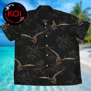 How to Train Your Dragon Stormfly Black Summer Pattern Hawaiian Shirt