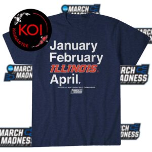 Illinois Fighting Illini Men’s Basketball 2026 March Madness January February Illinois April Unisex T-Shirt Hoodie