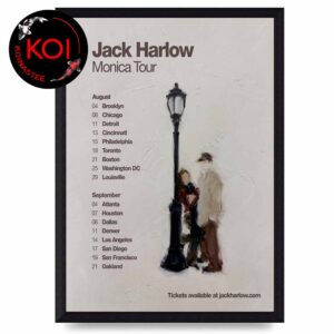 Jack Harlow 2026 Monica Tour Dates Home Decor Poster Canvas