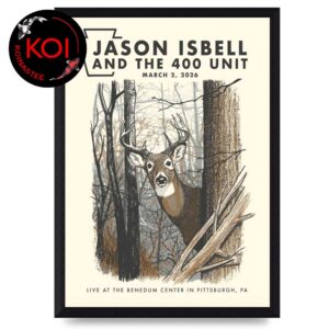 Jason Isbell And The 400 Unit Pittsburgh PA 2026 Benedum Center March 2nd Home Decor Poster Canvas