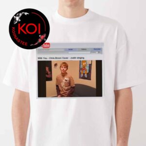 Justin Bieber Wearing With You Chris Brown Cover Unisex T-Shirt