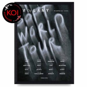 Lany Band 2026 Soft World Tour Dates Home Decor Poster Canvas