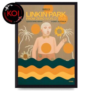 Linkin Park Sydney Australia 2026 Qudos Bank Arena March 14th Home Decor Poster Canvas