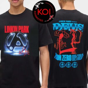 Linkin Park x Deus Ex Machina 2026 Tour Pop Up Sydney Melbourne Aukland Exclusive Red Two Sided T-Shirt