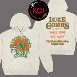 Luke Combs 2026 Deer Tour Dates My Kinda Saturday Night Two Sided Hoodie T-Shirt