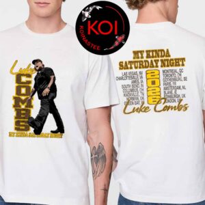 Luke Combs 2026 Tour Dates Sideline Two Sided T-Shirt