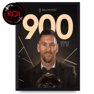 Messi 900 Career Goals Home Decor Poster Canvas