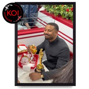 Michael B Jordan In N Out Burger After Oscars 2026 Home Decor Poster CanvasMichael B Jordan In N Out Burger After Oscars 2026 Home Decor Poster Canvas