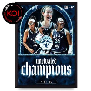 Mist BC Basketball 2026 Championship Unrivaled Home Decor Poster Canvas