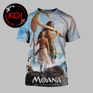 Moana Live Action 2026 Disney Movie All Over Print T-Shirt