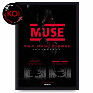 Muse Band 2026 North American Tour Dates Home Decor Poster Canvas