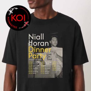 Niall Horan Dinner Party Live On Euro UK Tour Dates 2026 Unisex T-Shirt