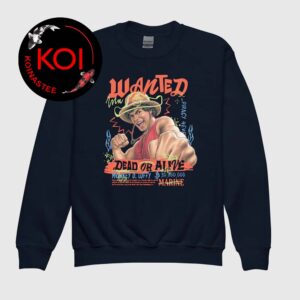 One Piece 2026 Movie Live Action Luffy Wanted Crewneck Sweatshirt