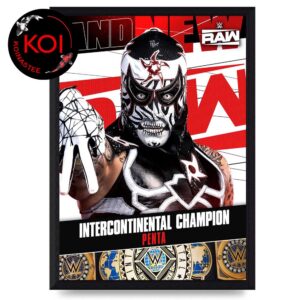Penta 2026 Intercontinental Champion WWE Raw Home Decor Poster Canvas
