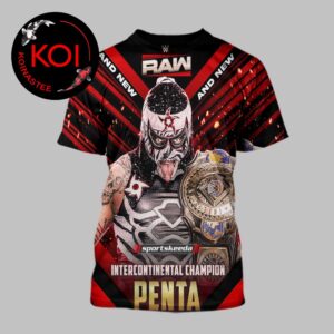 Penta El Zero M 2026 Intercontinental Champion WWE Raw All Over Print T-Shirt