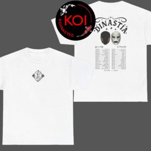 Peso Pluma 2026 Dinastia Mask Logo Tour Dates Two Sided T-Shirt