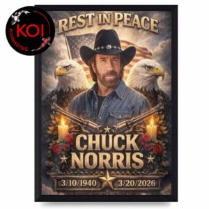 RIP Chuck Norris Death 1940 2026 Home Decor Poster Canvas