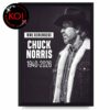 RIP Chuck Norris Death 1940 2026 Home Decor Poster Canvas