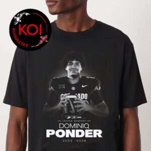 RIP Dominiq Ponder Colorado Buffaloes Football Death Unisex T-Shirt