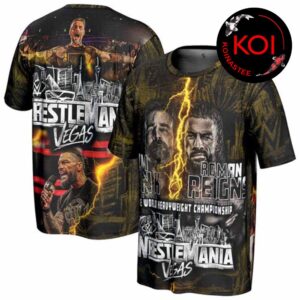 Roman Reigns CM Punk WrestleMania Vegas 2026 All Over Print Unisex T-Shirt