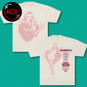 Sabrina Carpenter Lollapalooza 2026 March Live To South America Two Sided T-Shirt