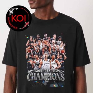 San Antonio Spurs 2026 Southwest Division Champions Unisex T-Shirt
