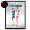 Shai Gilgeous Alexander SGA OKC Thunder Most 20 Points Game In NBA History 127 Straight Games Home Decor Poster Canvas
