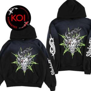 Slipknot x Welcome Skate Boards Ravenous Distressed Sun Fade All Over Print Hoodie