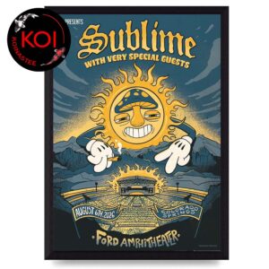 Sublime Ford Amphitheater Colorado Springs 2026 August 6th Home Decor Poster Canvas