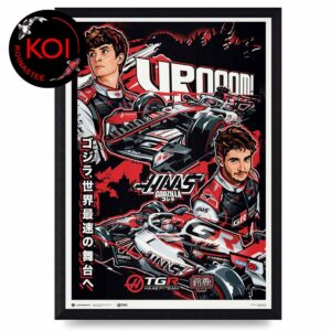 TGR Haas F1 Team Godzilla Suzuka 2026 Formula 1 Janpanese GP Home Decor Poster Canvas
