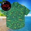 Teenage Mutant Ninja Turtles Face Pattern Green Hawaiian Shirt