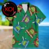 Teenage Mutant Ninja Turtles Leo Raph Donnie Mikey Pattern Blue Hawaiian Shirt