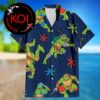 Teenage Mutant Ninja Turtles Leo Raph Donnie Mikey Pattern White Hawaiian Shirt Teenage Mutant Ninja Turtles Leo Raph Donnie Mikey Pattern White Hawaiian Shirt