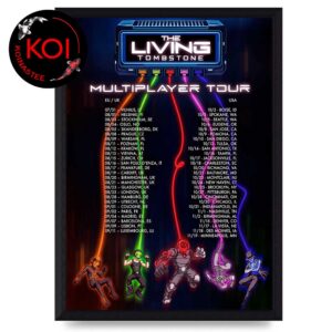 The Living Tombstone 2026 Multiplayer Tour Dates Home Decor Poster Canvas