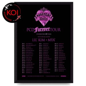 The Pussycat Dolls PCD Forever Tour Dates Celebrating 20 Years Home Decor Poster Canvas