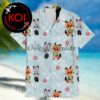 Zootopia Nick Wilde Judy Hopps Donut Blue Pattern Hawaiian Shirt Zootopia Nick Wilde Judy Hopps Donut Blue Pattern Hawaiian Shirt