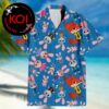 Zootopia Nick Wilde Judy Hopps Family White Pattern Hawaiian Shirt