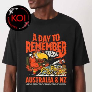 A Day To Remember Australia New Zealand 2026 Tour Unisex T Shirt