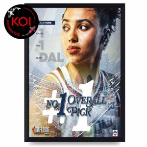 Azzi Fudd No 1 Overall Pick 2026 WNBA Draft Home Decor Poster Canvas
