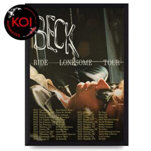 Beck 2026 Tour Dates Ride Lonesome Home Decor Poster Canvas