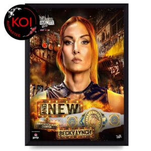 Becky Lynch WrestleMania 42 Las Vegas Winner 2026 Women’s Intecontinental Champion WWE Home Decor Poster Canvas