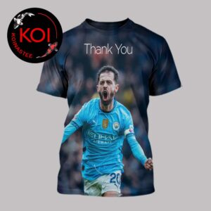 Bernardo Silva Thank You For Memories Leave Manchester City All Over Print T-Shirt