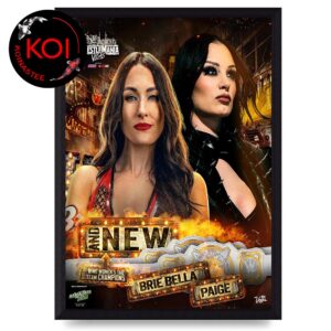 Brie Bella Paige WWE Women’s Tag Team Champions 2026 WWE Home Decor Poster Canvas