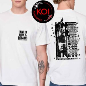 Bruce Springsteen 2026 Land Of Hope And Dreams American Tour Dates Two Sided T-Shirt