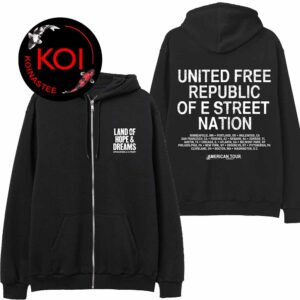 Bruce Springsteen United Free Republic 2026 Land Of Hope And Dreams American Zip Hoodie