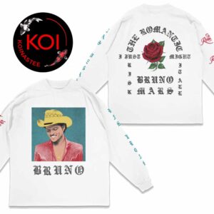 Bruno Mars Las Vegas NV 2026 Allegiant Stadium April 10th 11th The Romantic Tour Limited Edition All Over Print Long Sleeve