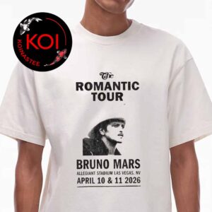 Bruno Mars Las Vegas NV 2026 Allegiant Stadium April 10th 11th The Romantic Tour Limited Edition Unisex T Shirt