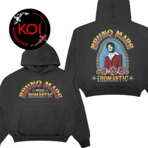 Bruno Mars The Romantic Tour Halo Two Sided Hoodie T-Shirt